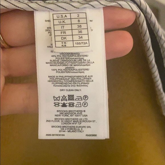 Brooks Brothers Red Fleece Wool Coat - Picture 4 of 5